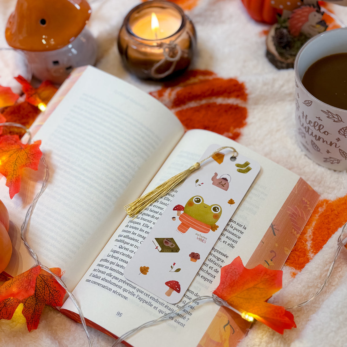 Marque-page Froggy Autumn Vibes