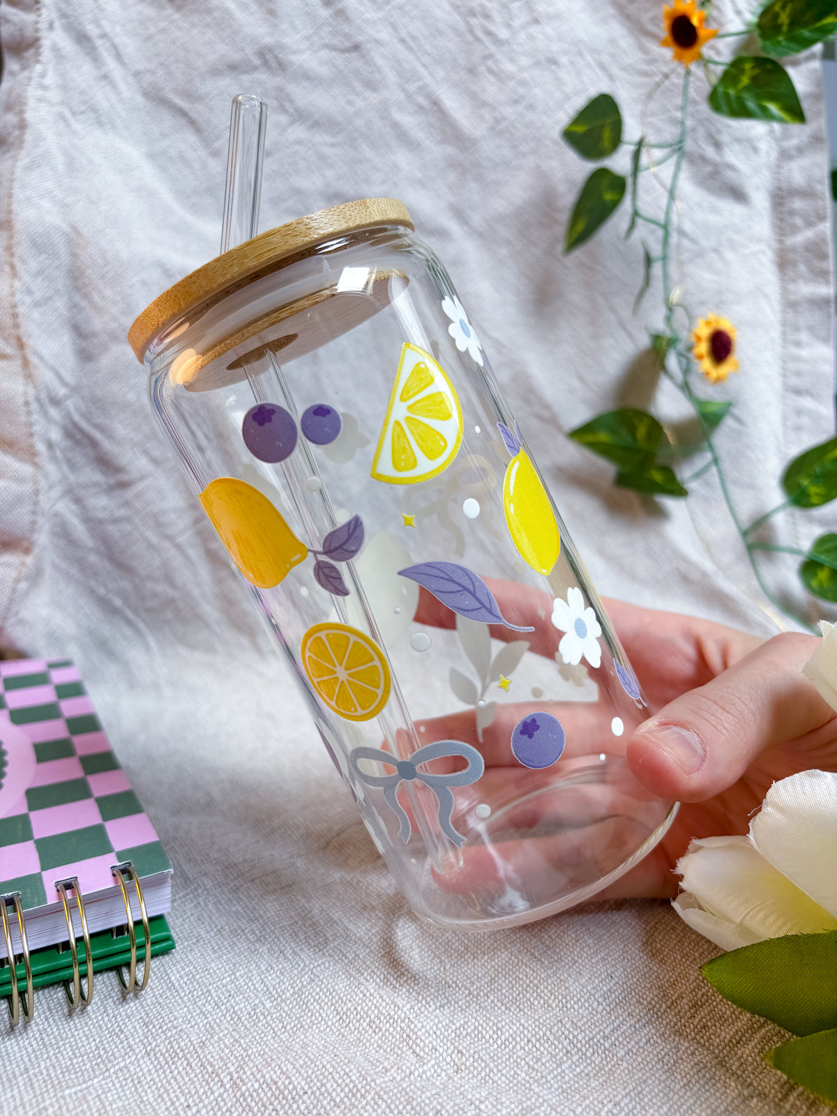 Été & Citrons — Gobelet en verre