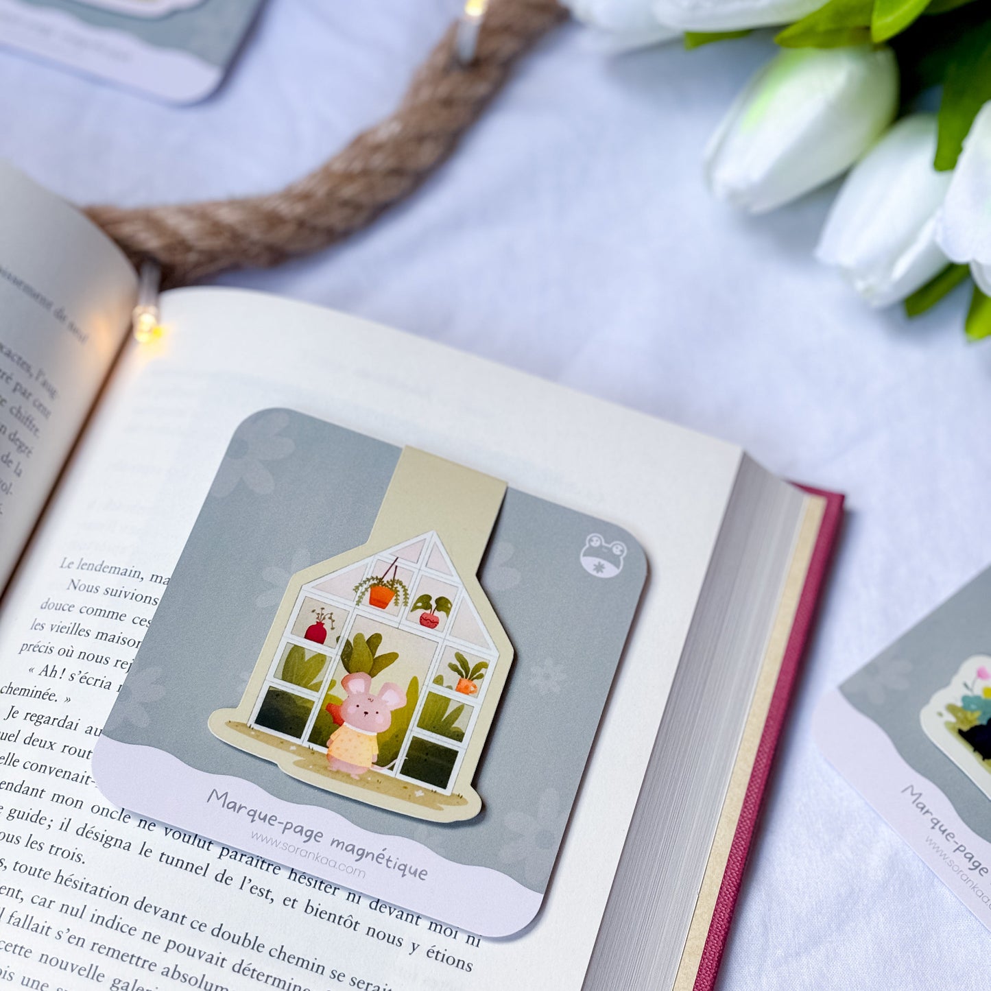 Marque-page magnétique « Antique Garden »