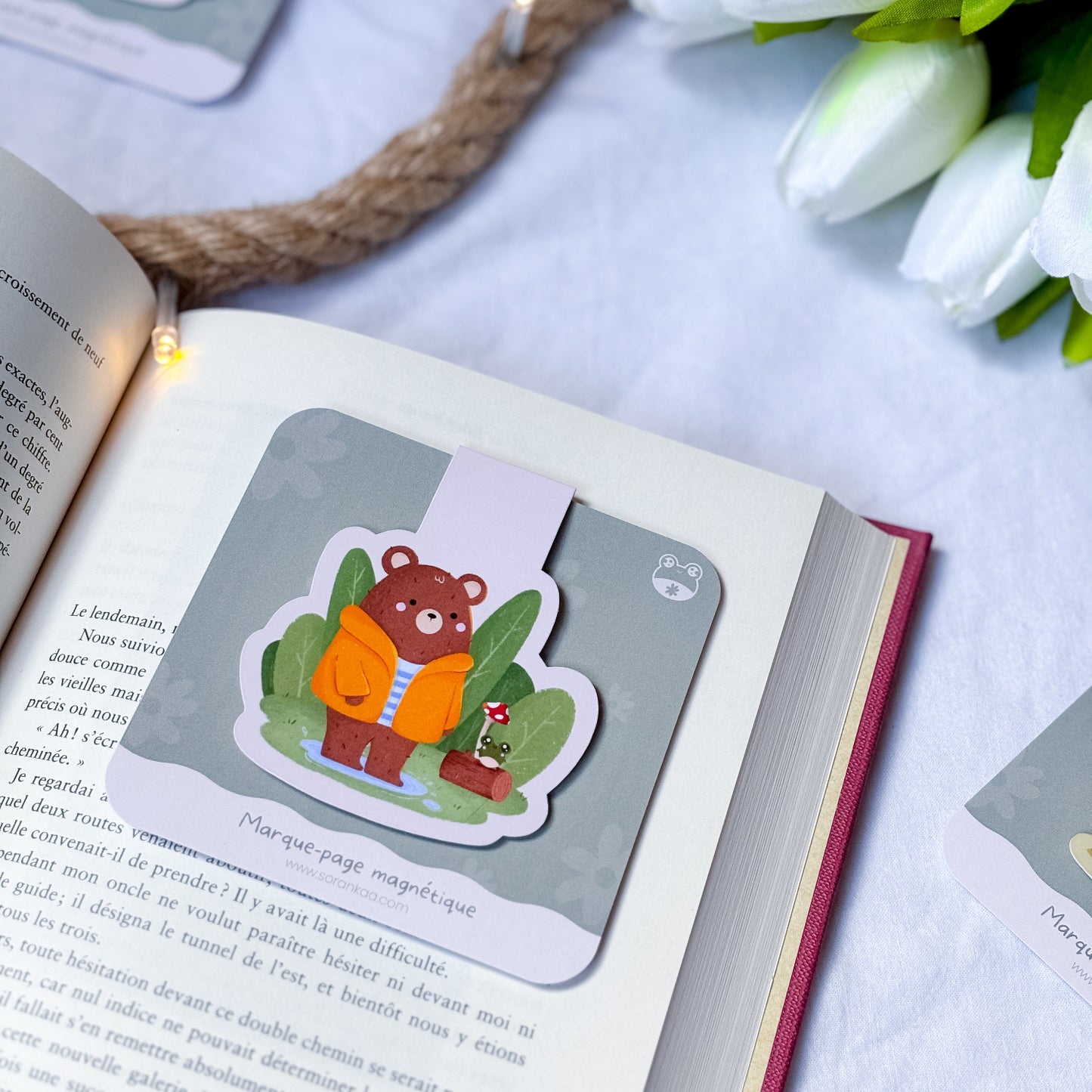 Marque-page magnétique « Rainy Garden »