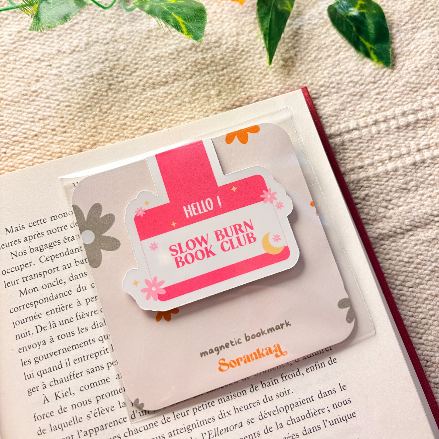 Marque-page magnétique « Slow Burn Book Club »