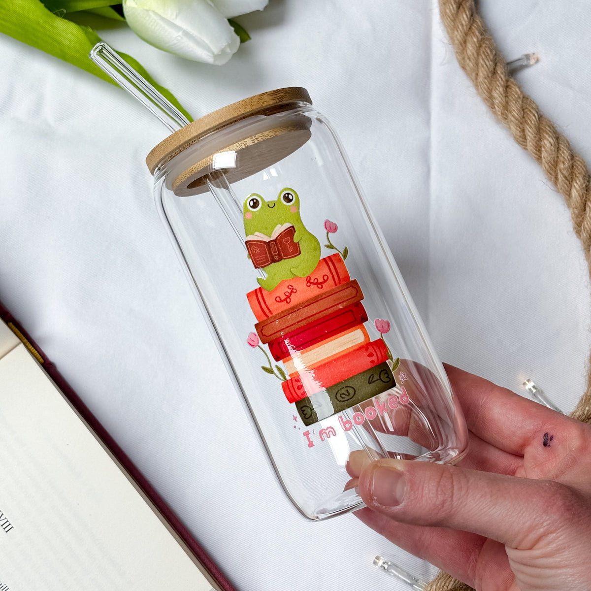 I’m booked — Gobelet en verre