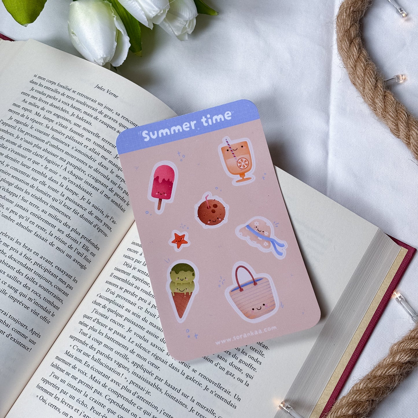 Summer time — planche de stickers