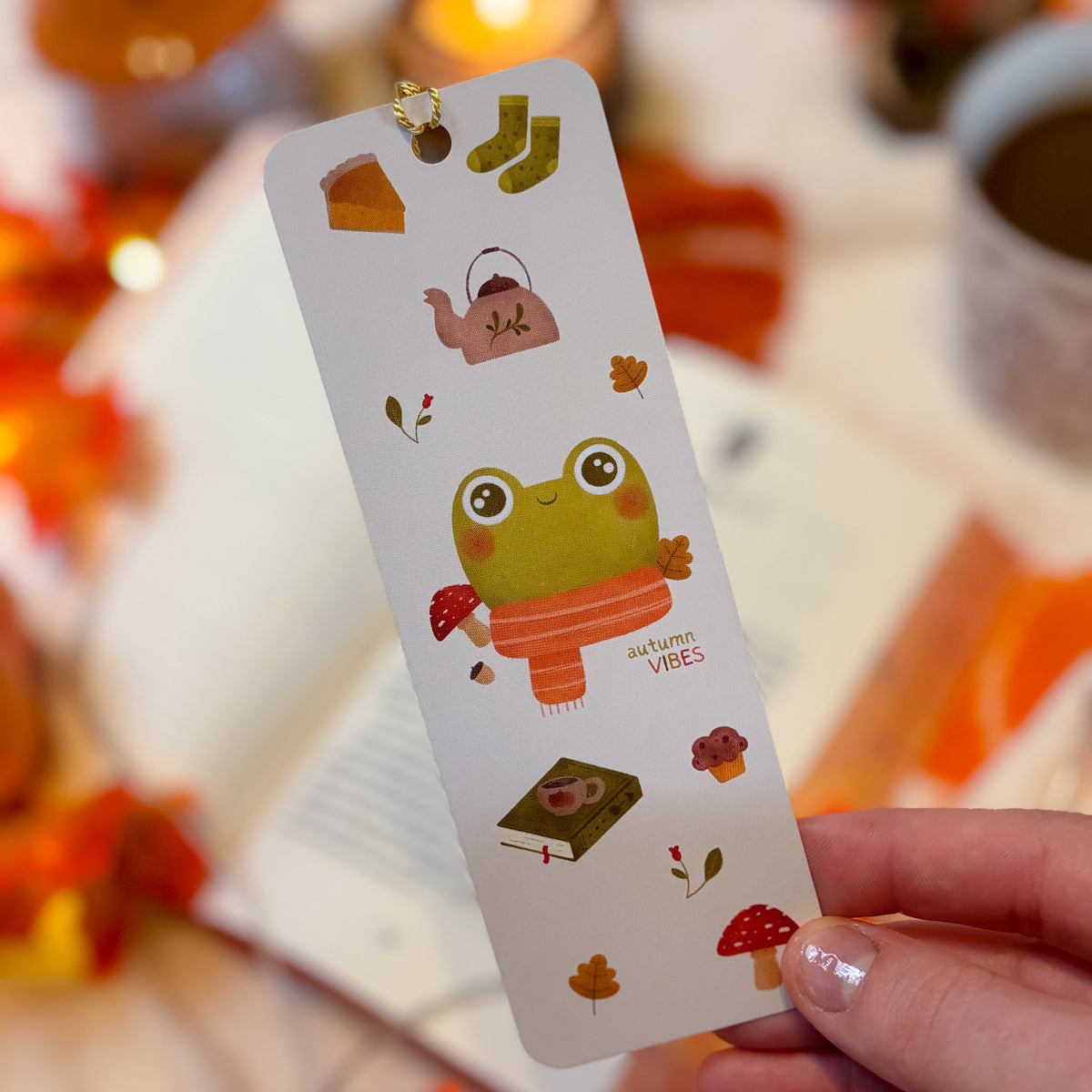 Marque-page Froggy Autumn Vibes