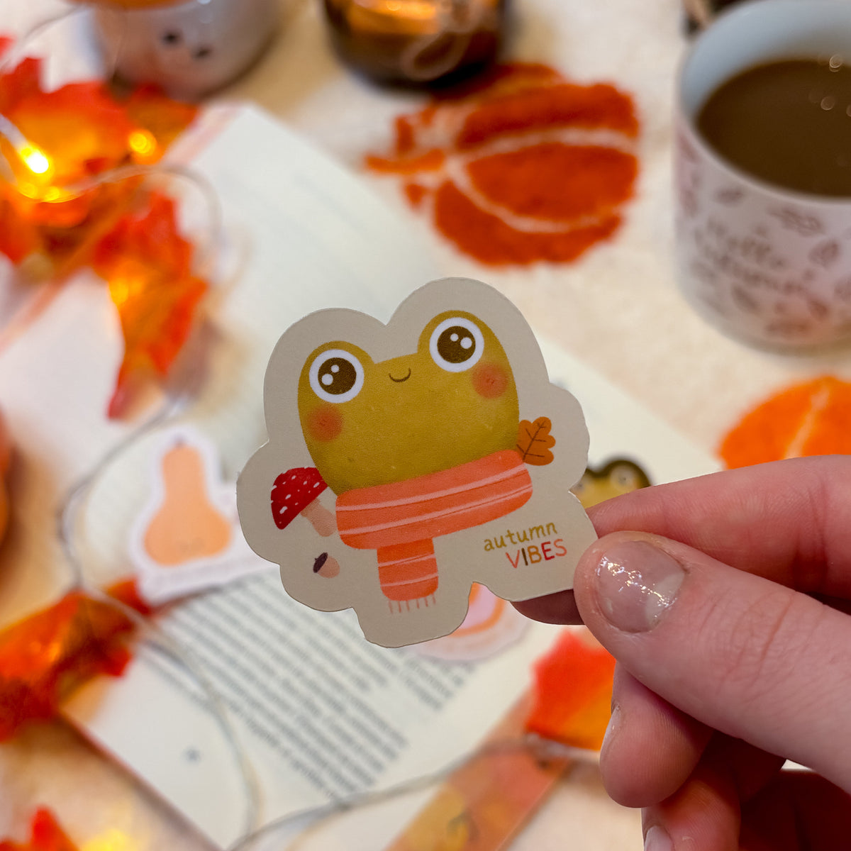 Sticker Froggy Autumn Vibes