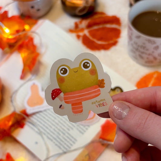 Sticker Froggy Autumn Vibes