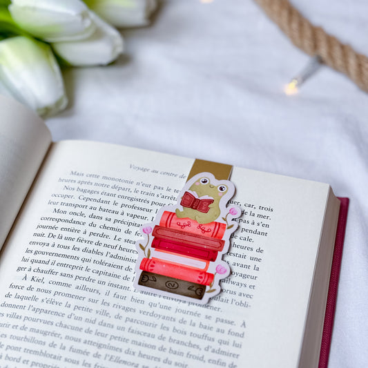 Marque-page magnétique « Froggy Booklover »