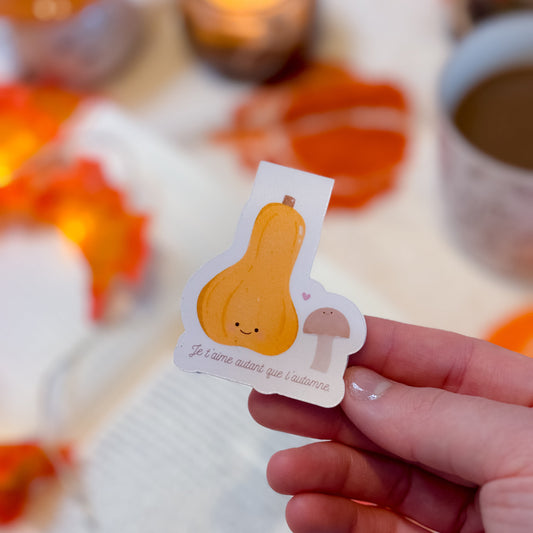 Marque-page magnétique Butternut & Champignon
