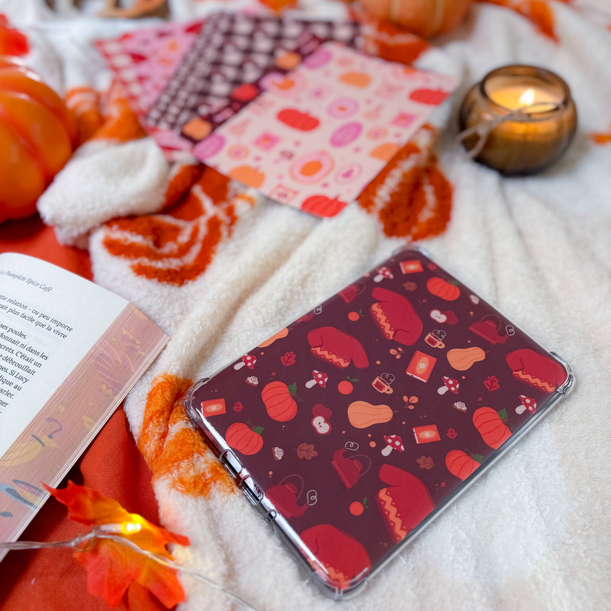 Insert Kindle Cozy Season – Fond marron