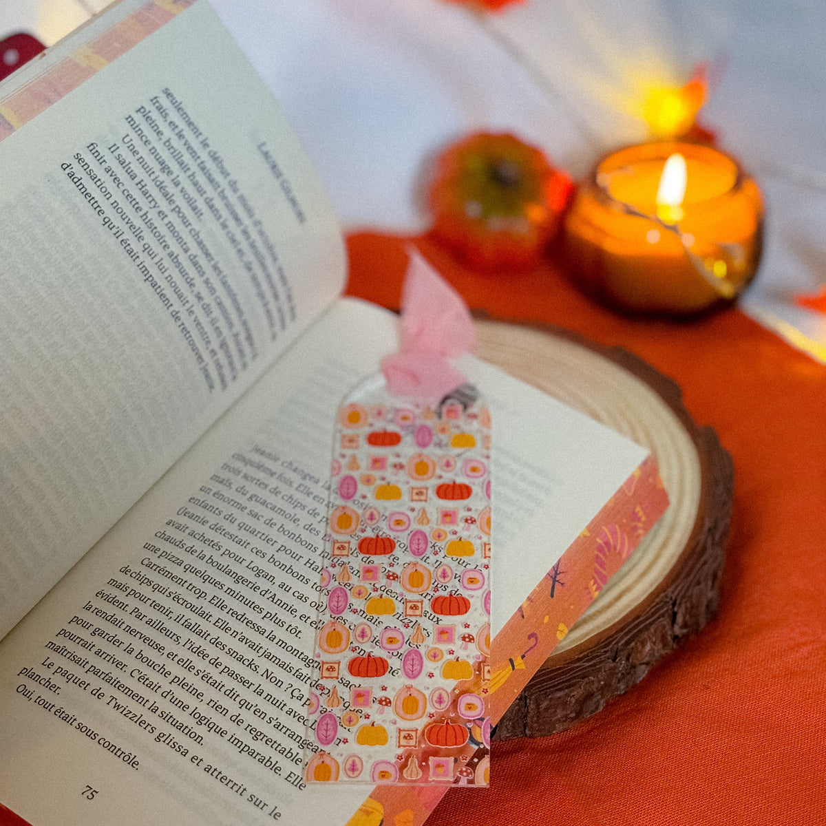 Marque-page en plexi – Douceur d’automne