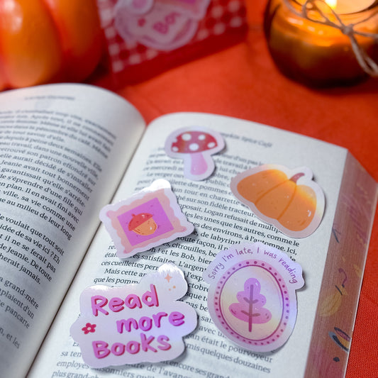 Pack de stickers holographiques – Douceur d’automne