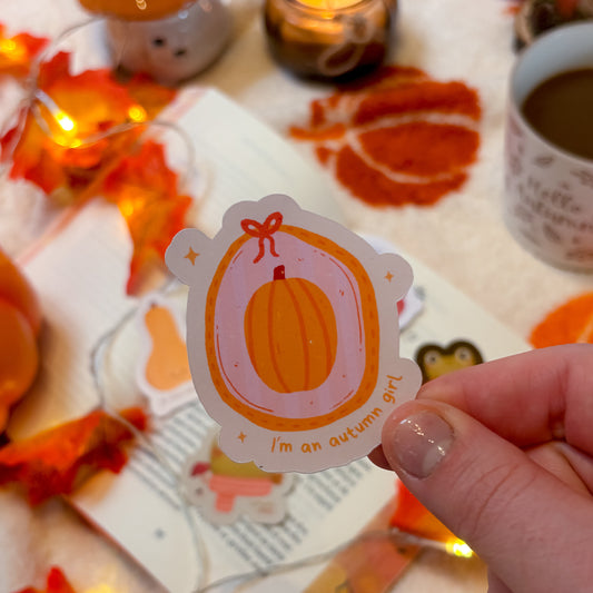 Sticker « I'm an Autumn Girl »