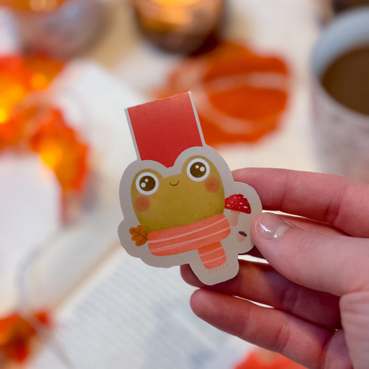 Marque-page magnétique Froggy Autumn Vibes