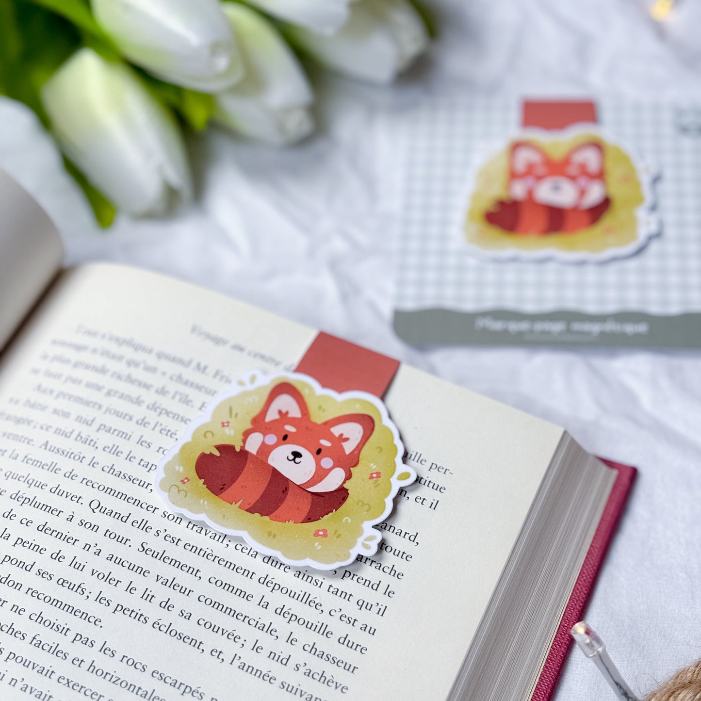 Marque-page magnétique « Red Panda »