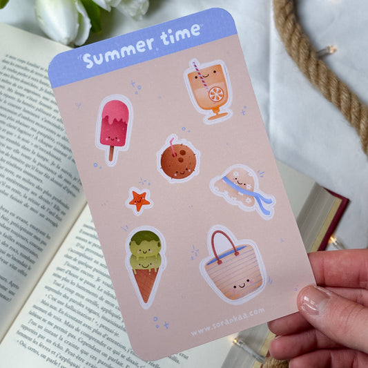 Summer time — planche de stickers