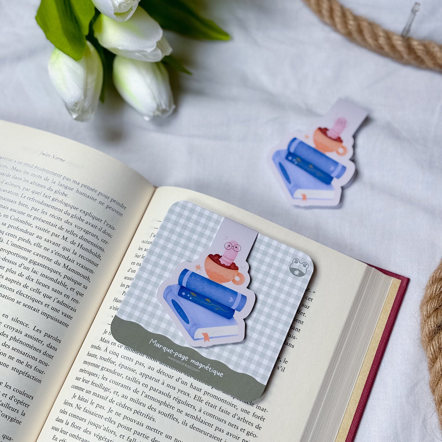 Marque-page magnétique « Certified Cozy Reader »