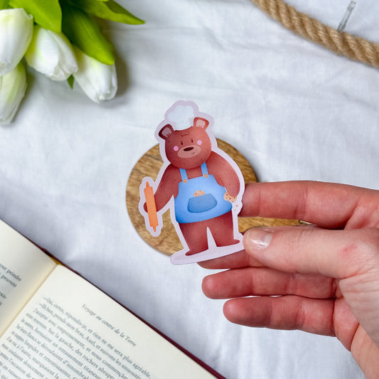 Sticker - Ours pâtissier