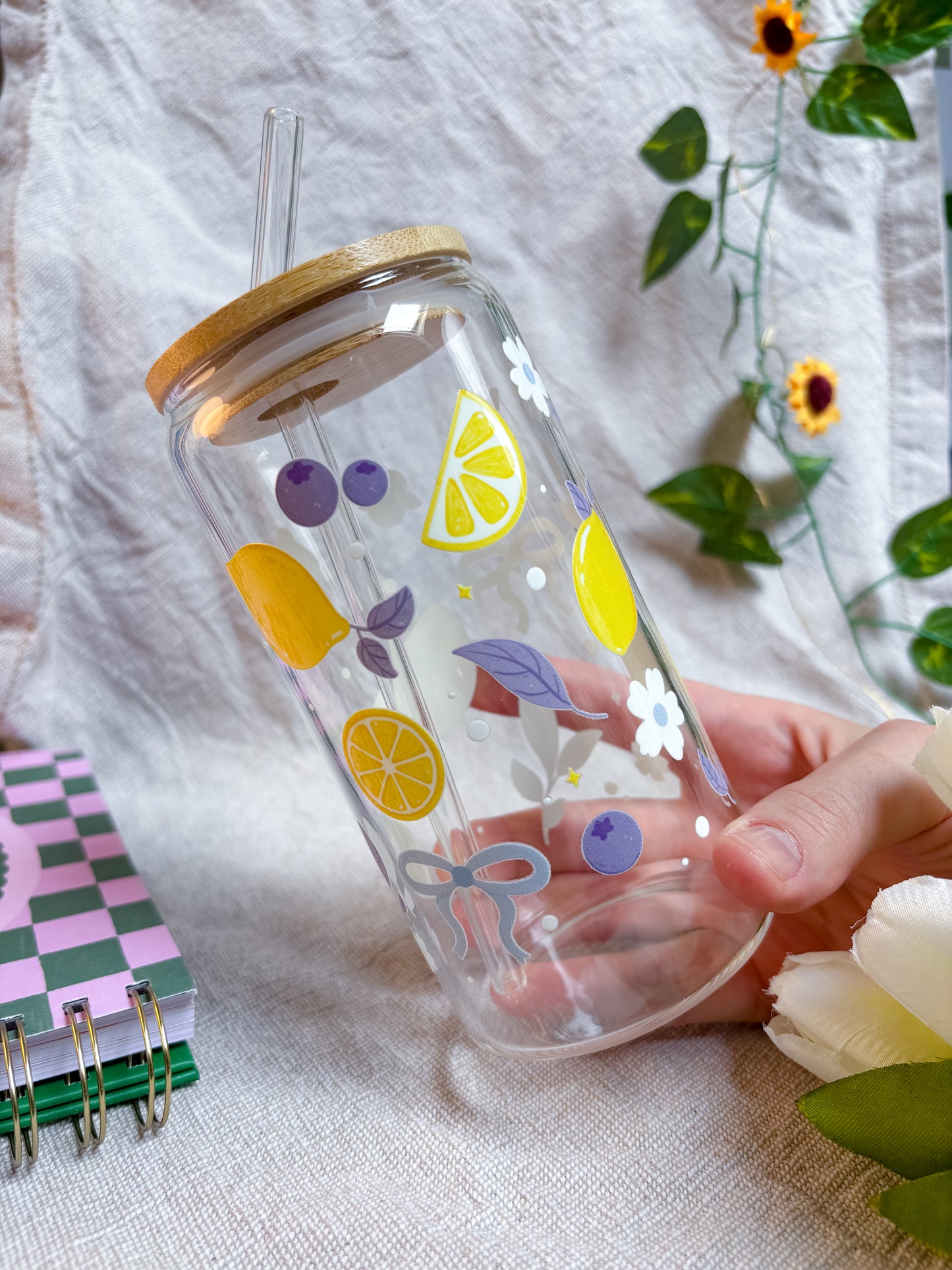 Été & Citrons — Gobelet en verre