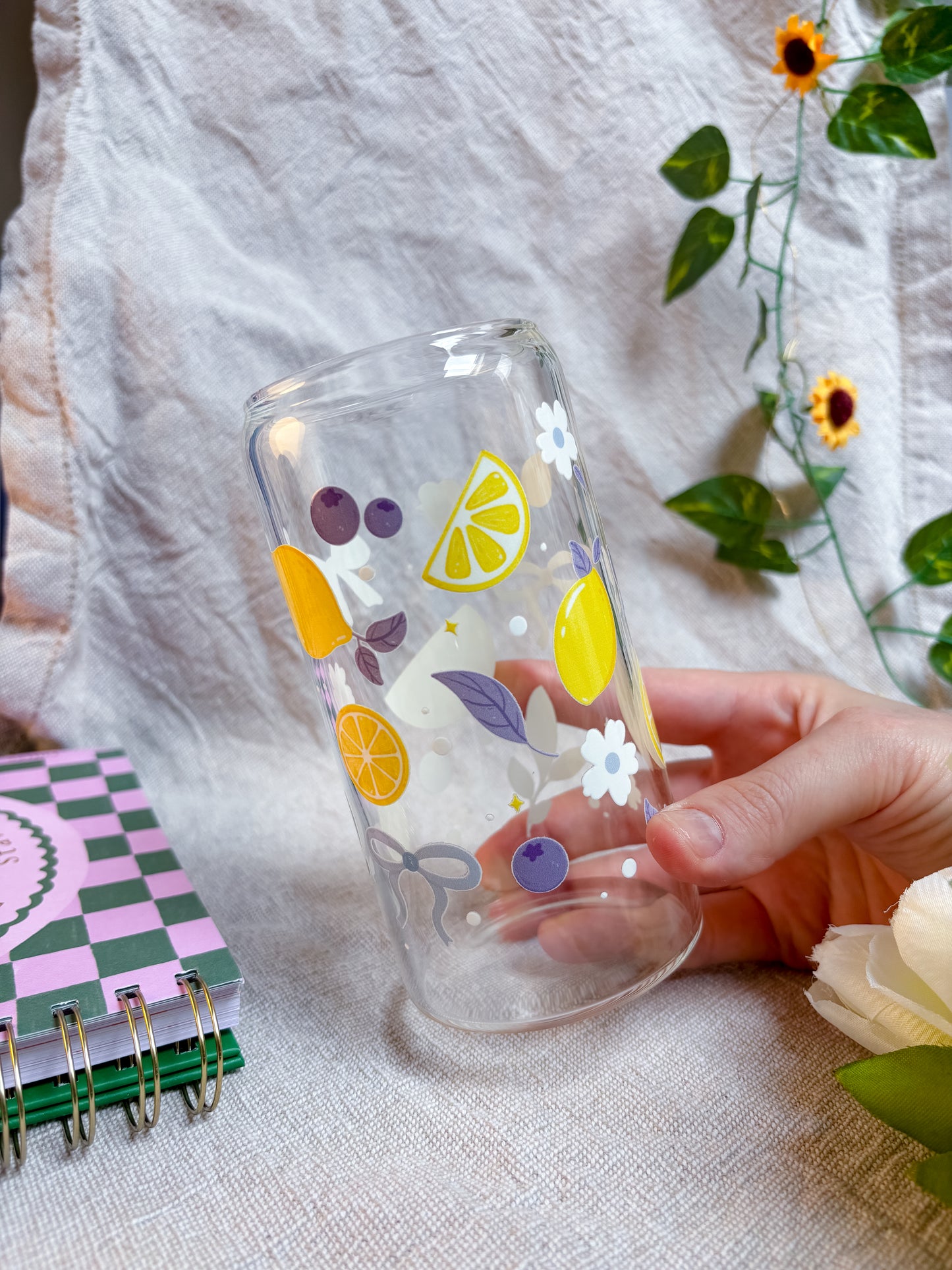 Été & Citrons — Gobelet en verre
