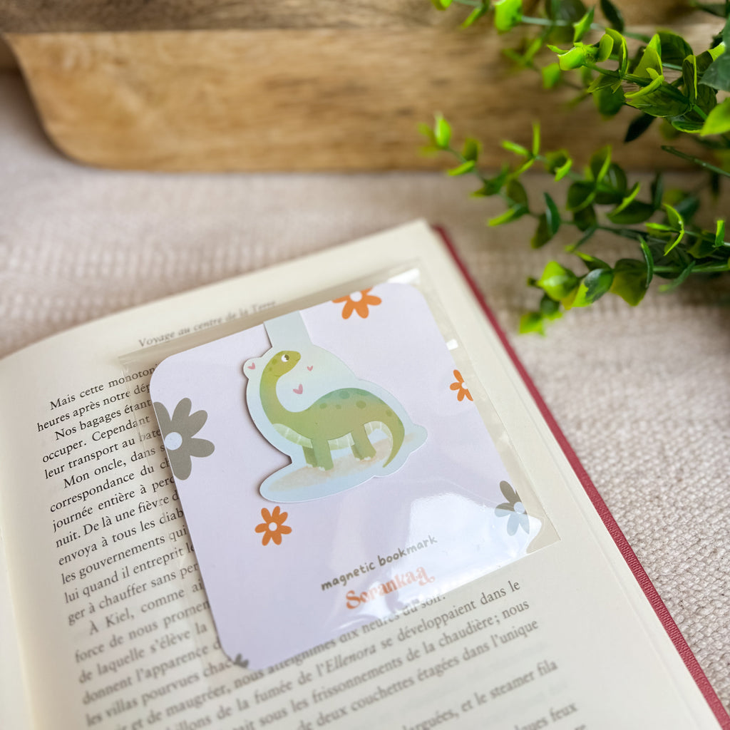 Marque-page magnétique « Dinosaure »