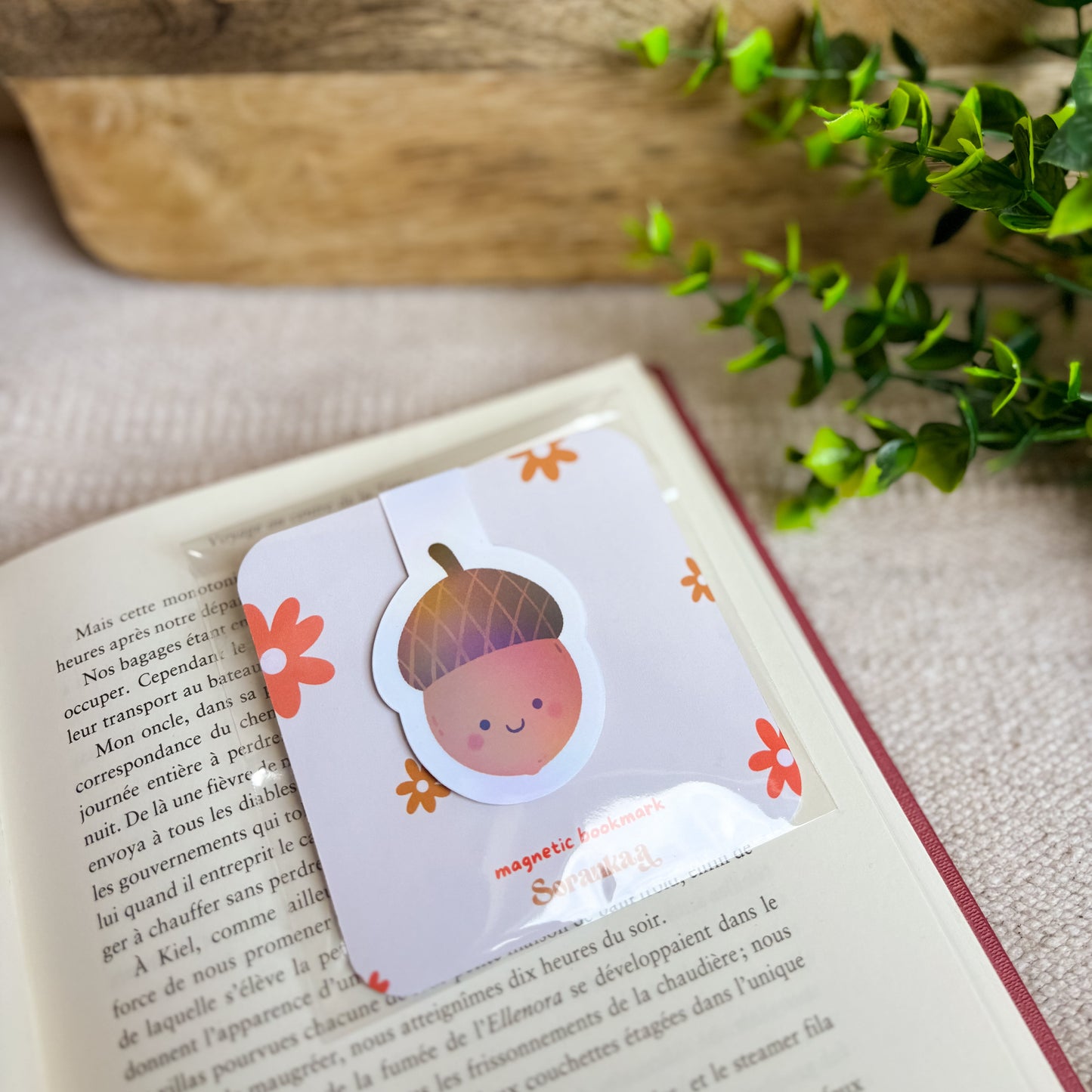 Marque-page magnétique « Automne »