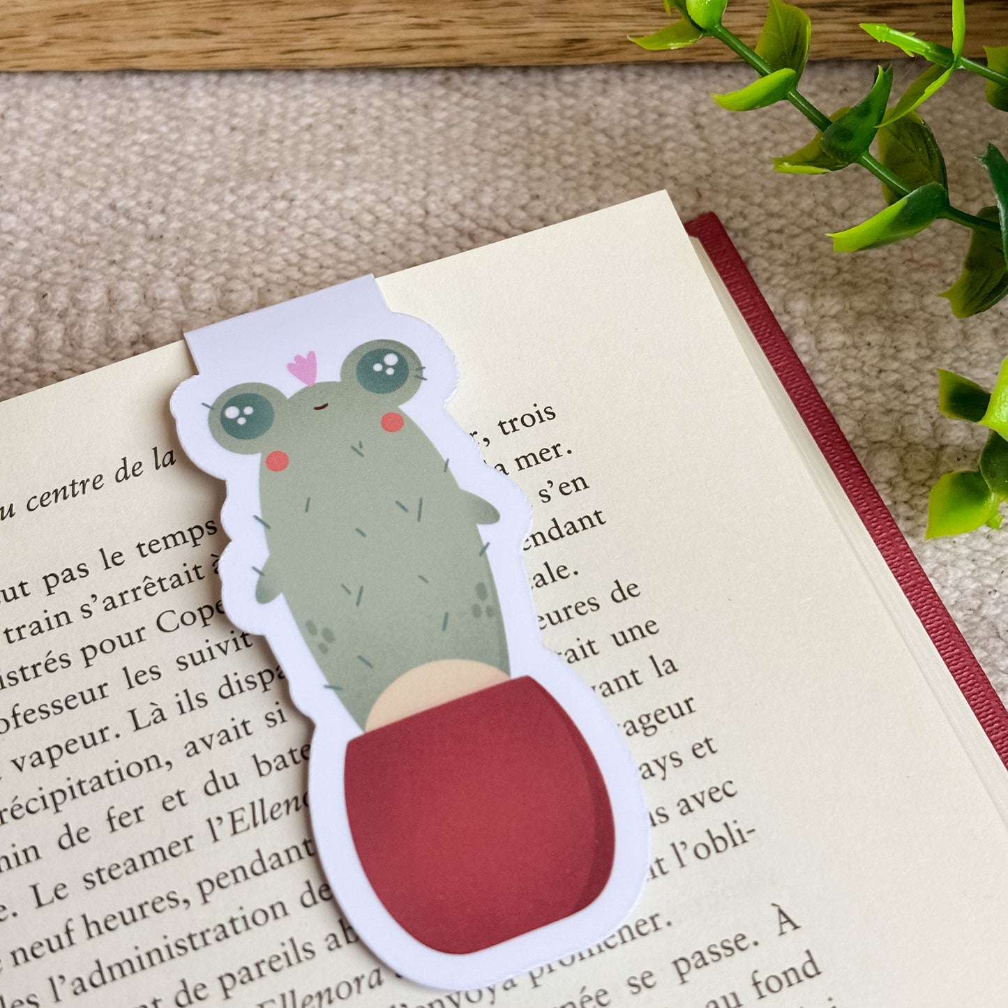 Marque-page magnétique « Frogplant »