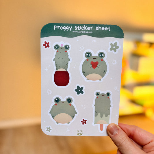 Planche de stickers « Froggy »