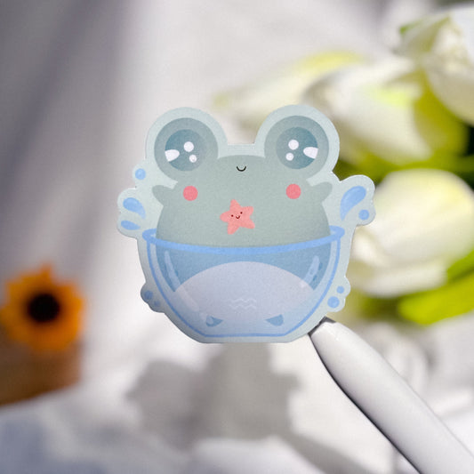 Sticker « Froggy Verseau »