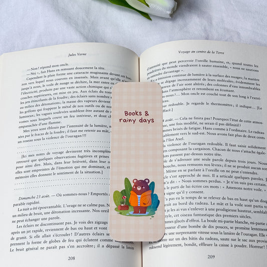 Marque-page « Books & Rainy Days »