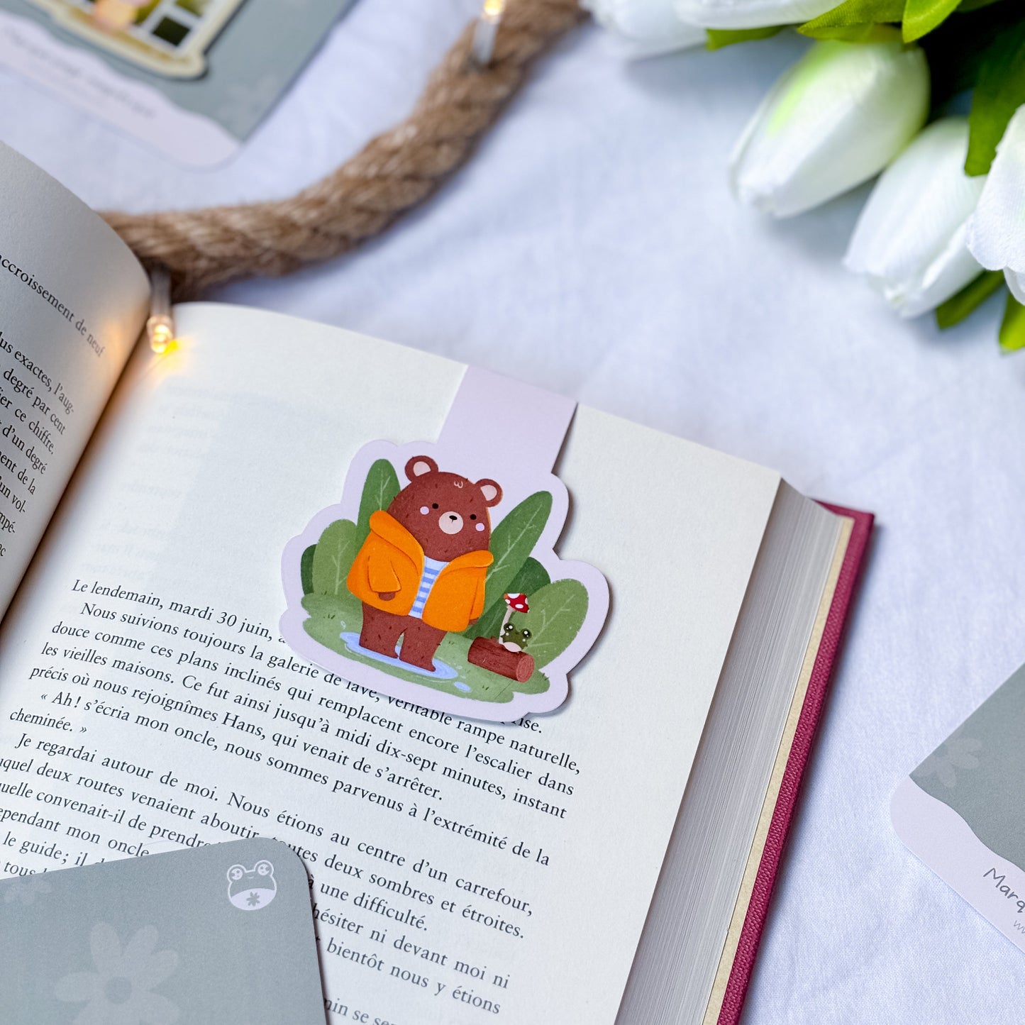 Marque-page magnétique « Rainy Garden »