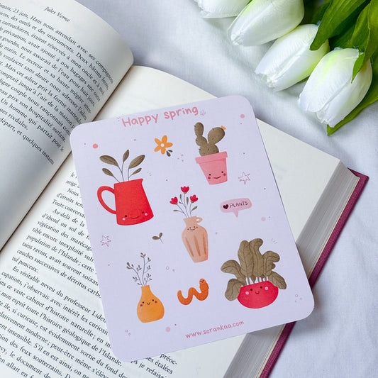 Planche de stickers « Happy Spring »