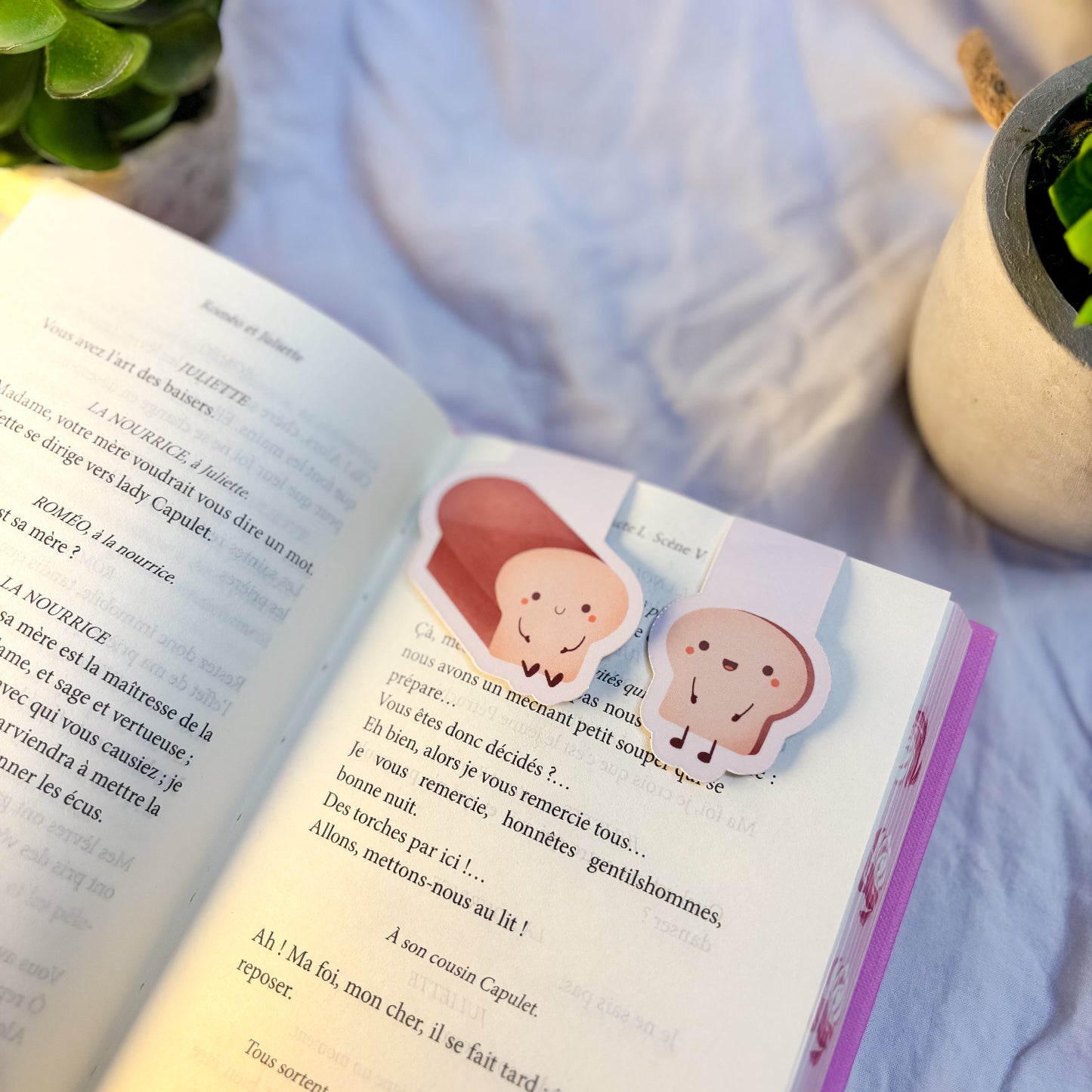 Set Marque-pages Magnétiques - « Pain & Tranche »