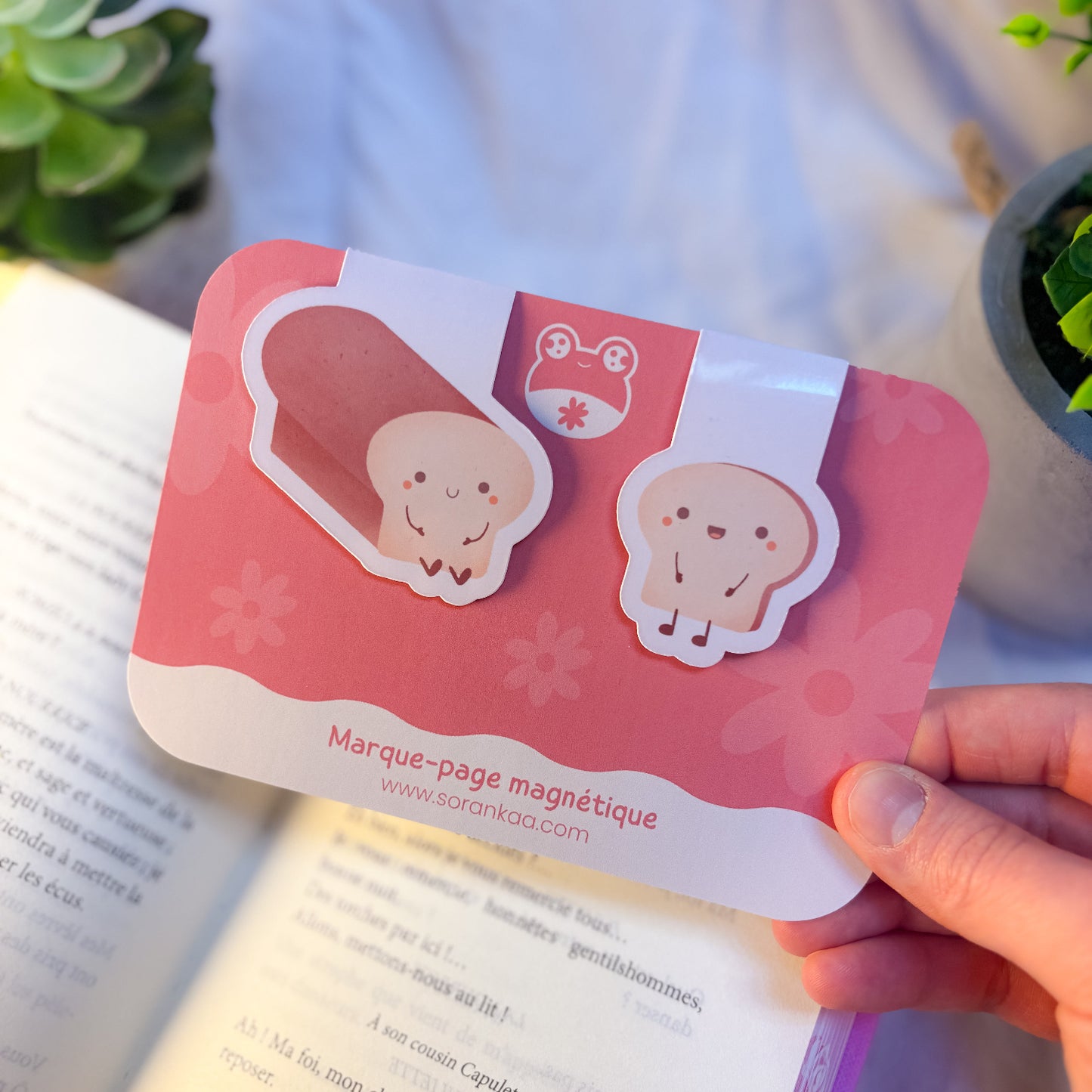 Set Marque-pages Magnétiques - « Pain & Tranche »