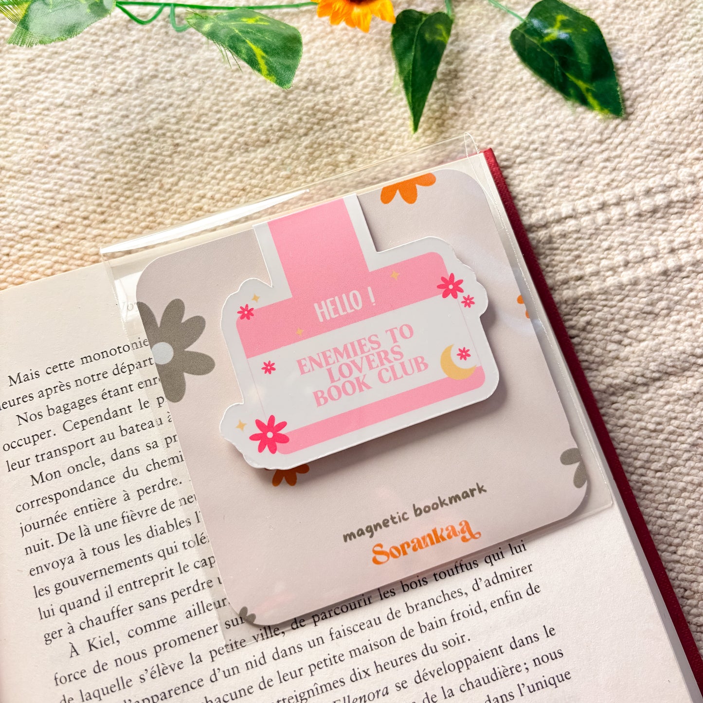 Marque-page magnétique « Enemies to Lovers Book Club »