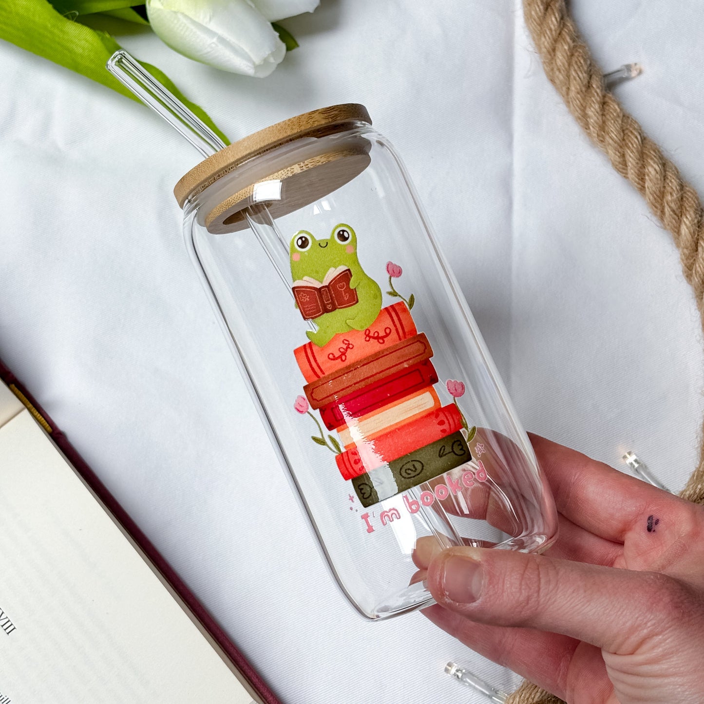 I’m booked — Gobelet en verre