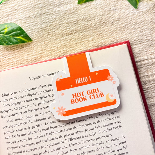 Marque-page magnétique « Hot Girl Book Club »
