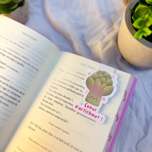 Marque-page magnétique « Cœur d’artichaut »