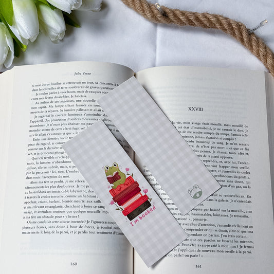 Marque-page « I’m booked » - verso neutre